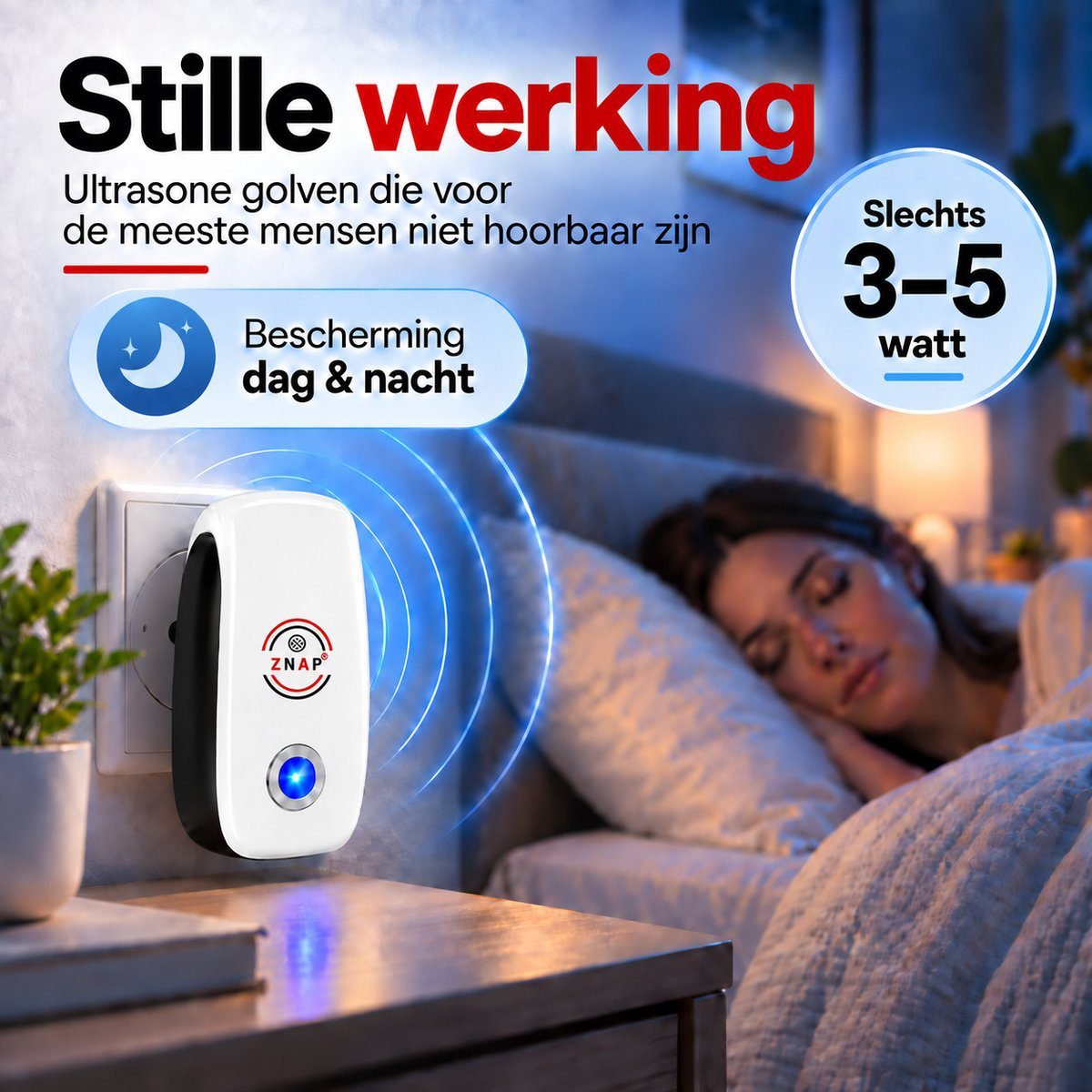 ZnaP Ultrasone Muizenverjager Standaard - Afbeelding 5