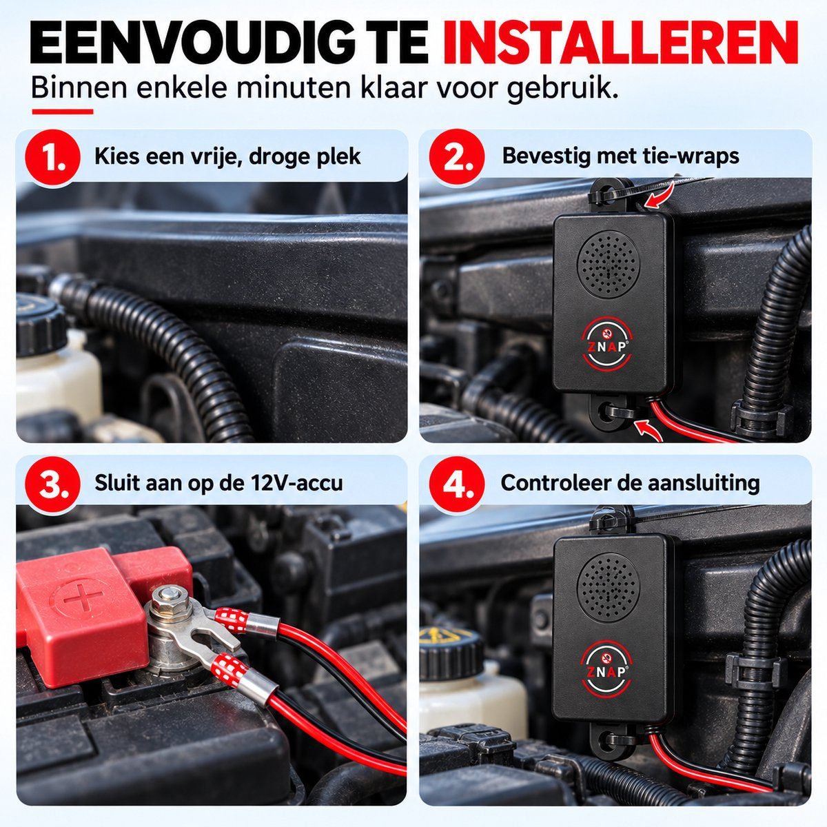 ZnaP Verjager - Marterverjager Auto 12V - Afbeelding 9
