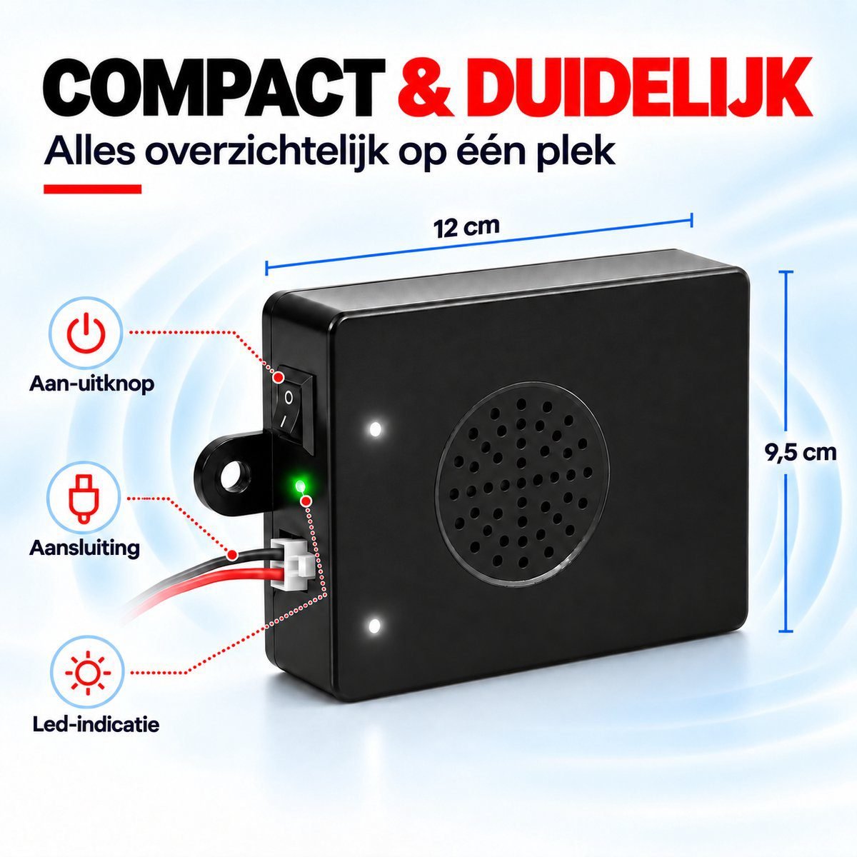ZnaP Verjager - Marterverjager Auto 12V - Afbeelding 8