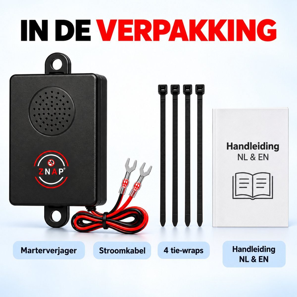 ZnaP Verjager - Marterverjager Auto 12V - Afbeelding 7