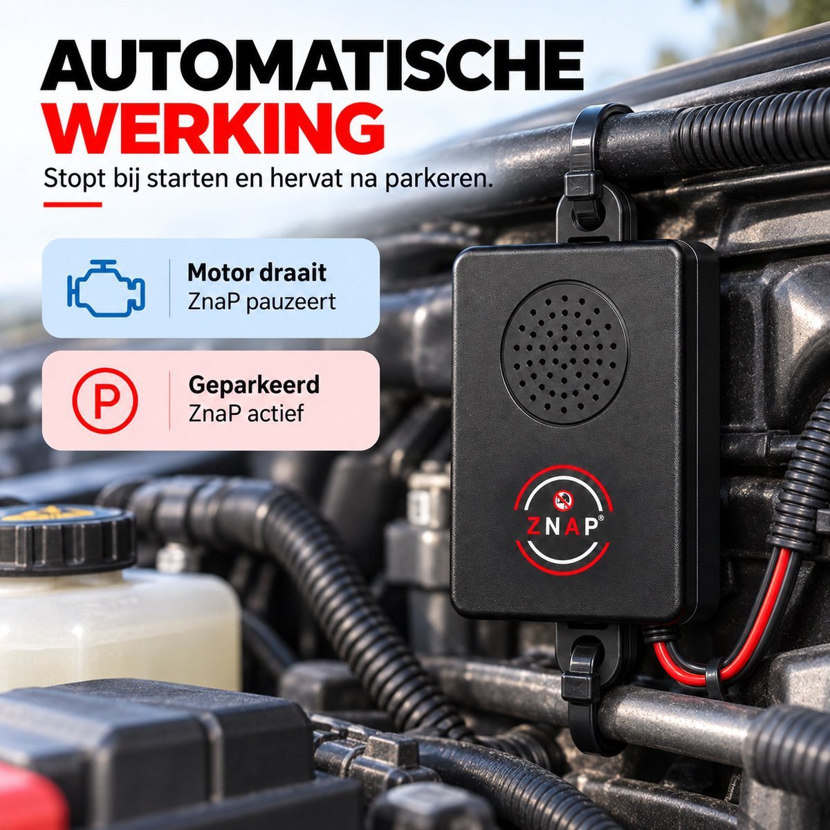 ZnaP Verjager - Marterverjager Auto 12V - Afbeelding 3