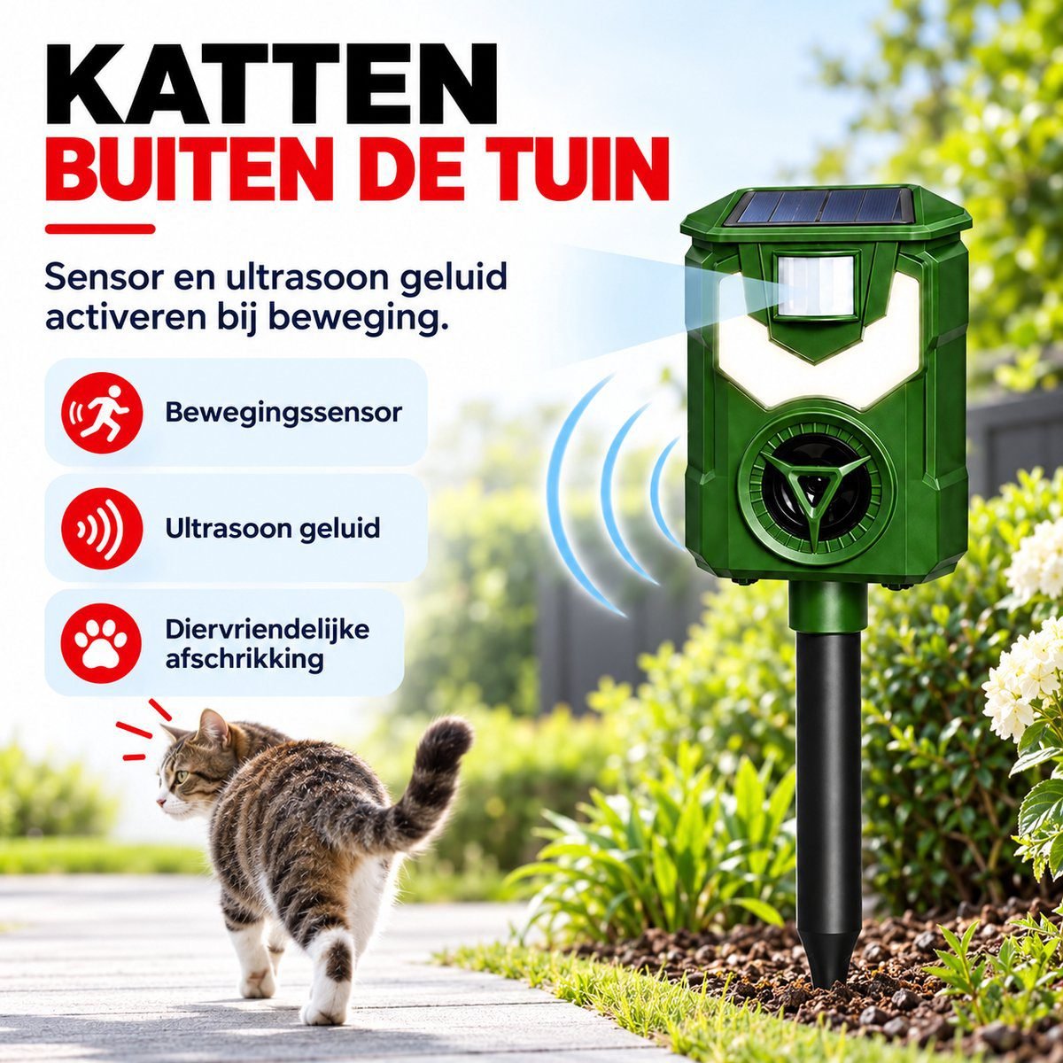 ZnaP Kattenverjager - Verjager - Afbeelding 3