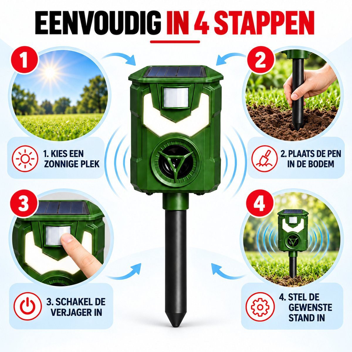ZnaP Kattenverjager - Verjager - Afbeelding 2